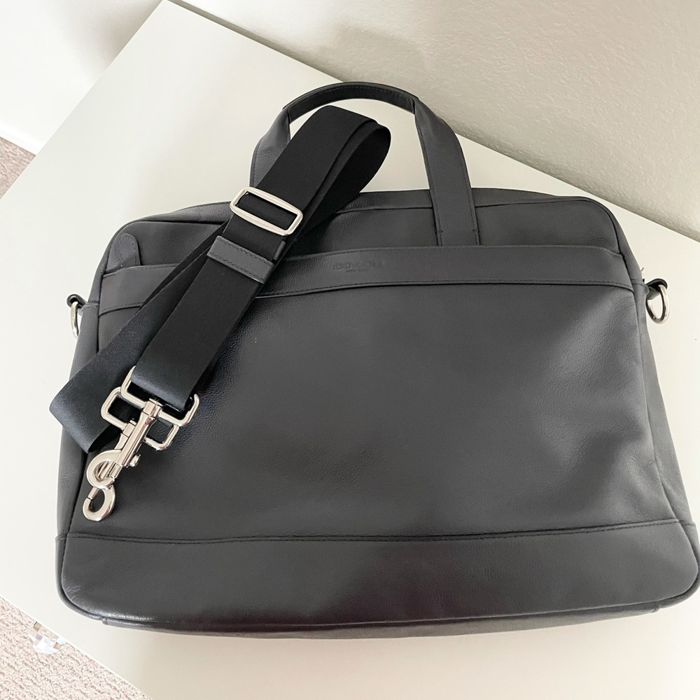 Authentic Coach Leather Messenger Briefcase